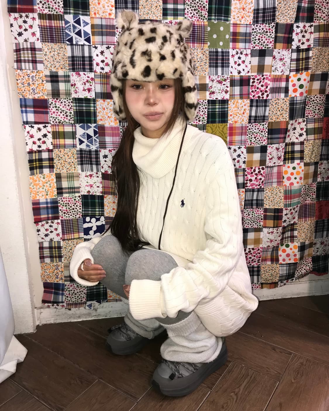 🐻🤍폴로 랄프로렌 화이트 코튼 케이블 터틀넥 니트 🤍🐻 상품이미지1