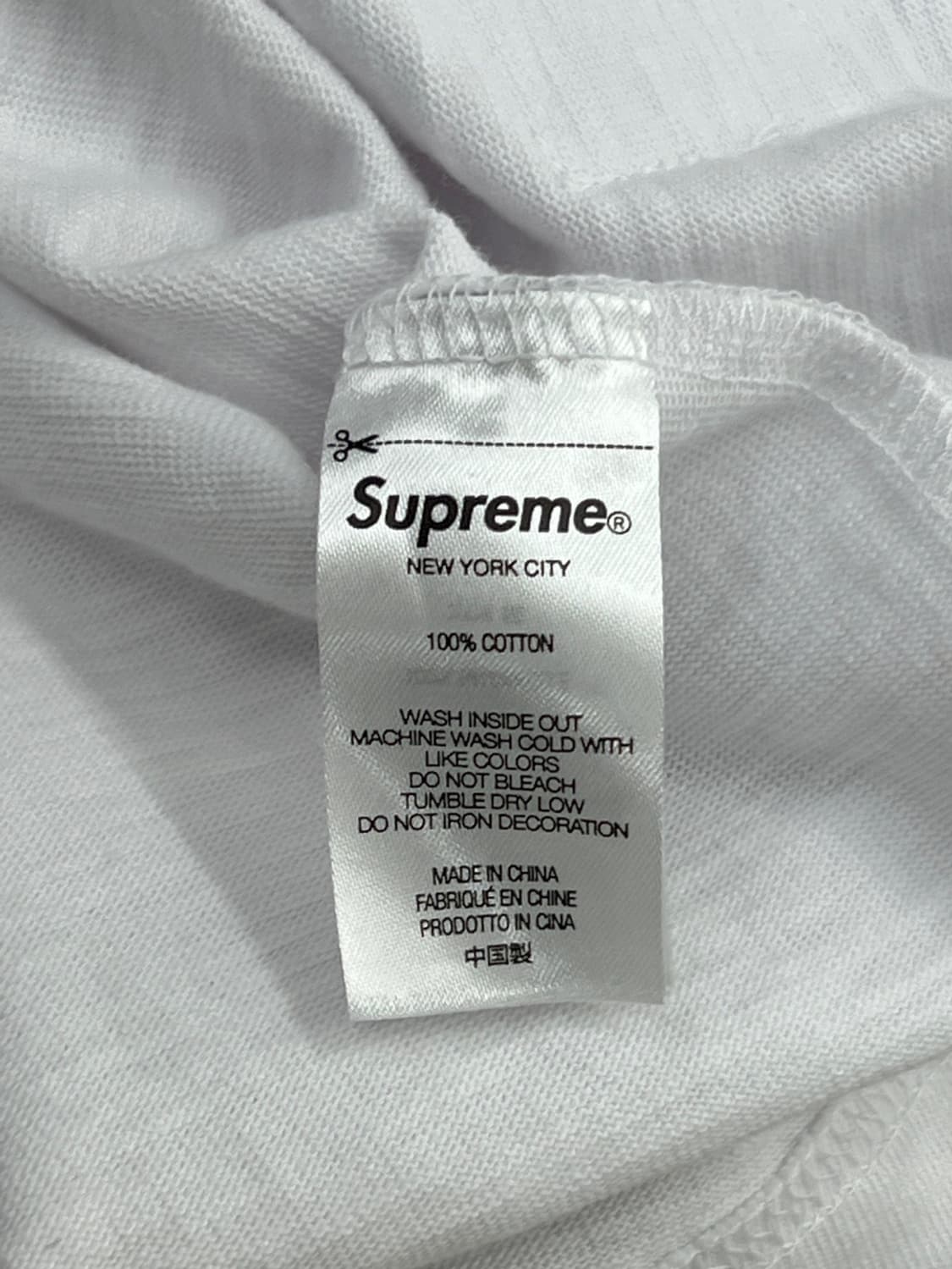 (새상품) 슈프림 22SS BAD 화이트 반팔 티셔츠 상품이미지9