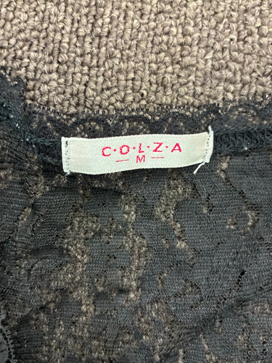 M)Colza 빈티지 여성 꽃 레이스 나시 가디건 상품이미지3
