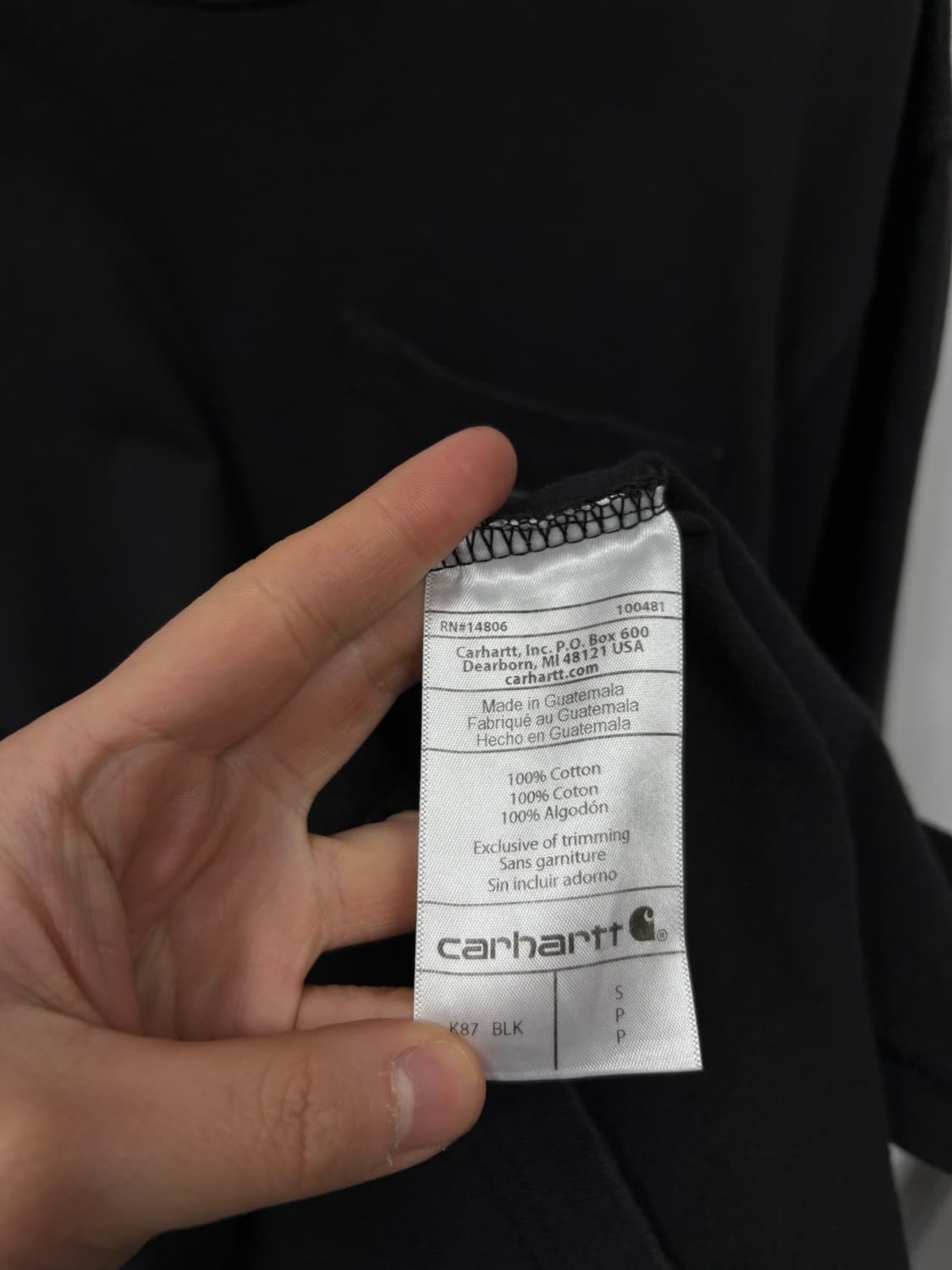 칼하트 반팔티 상품이미지4