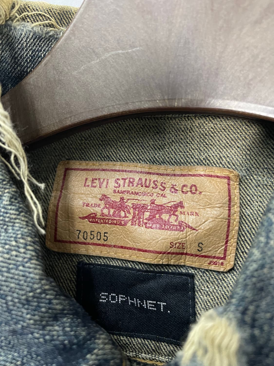 리바이스 x 소프넷 콜라보 데님 자켓 H1534 상품이미지6