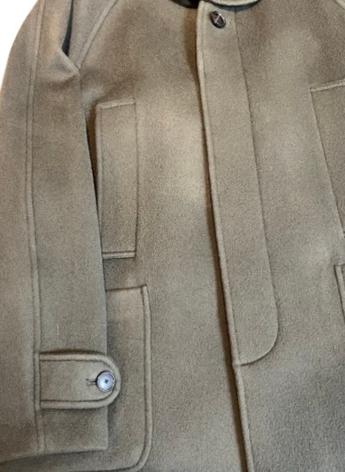 일꼬르소 히든 버튼 후드 코트 올리브 상품이미지5