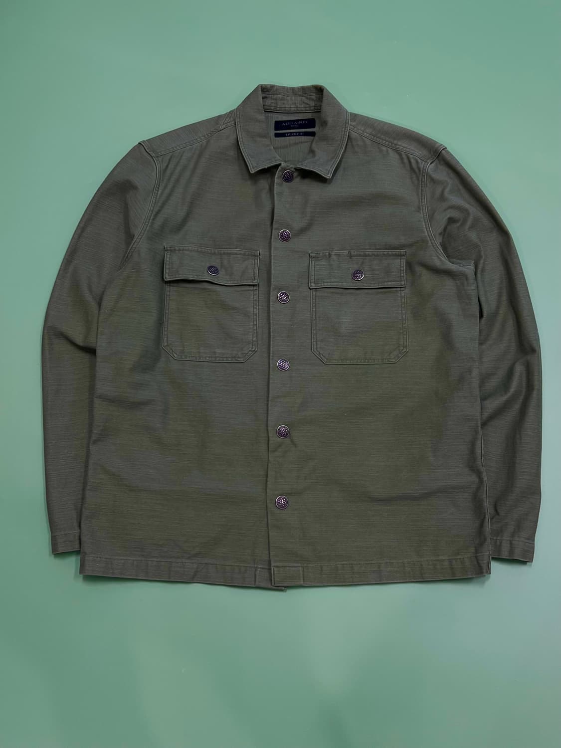 (S) 올세인츠 릴렉스핏 밀리터리 버튼 셔츠 상품이미지2