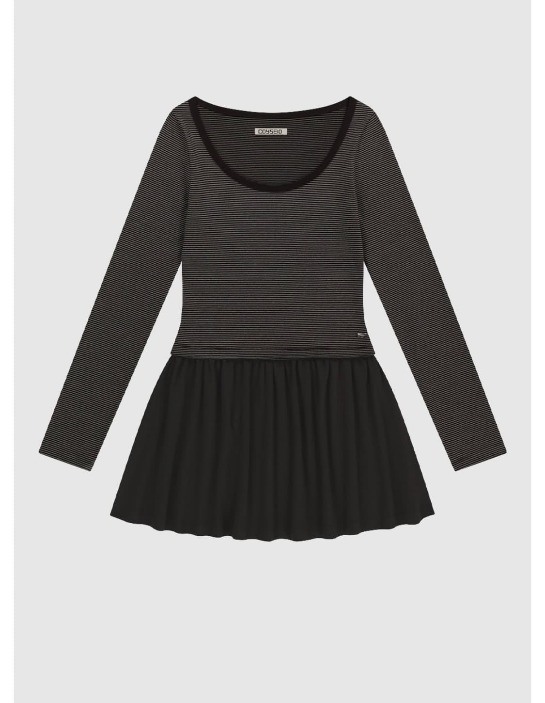 코이 스트라이프 드레스 브라운 상품이미지1