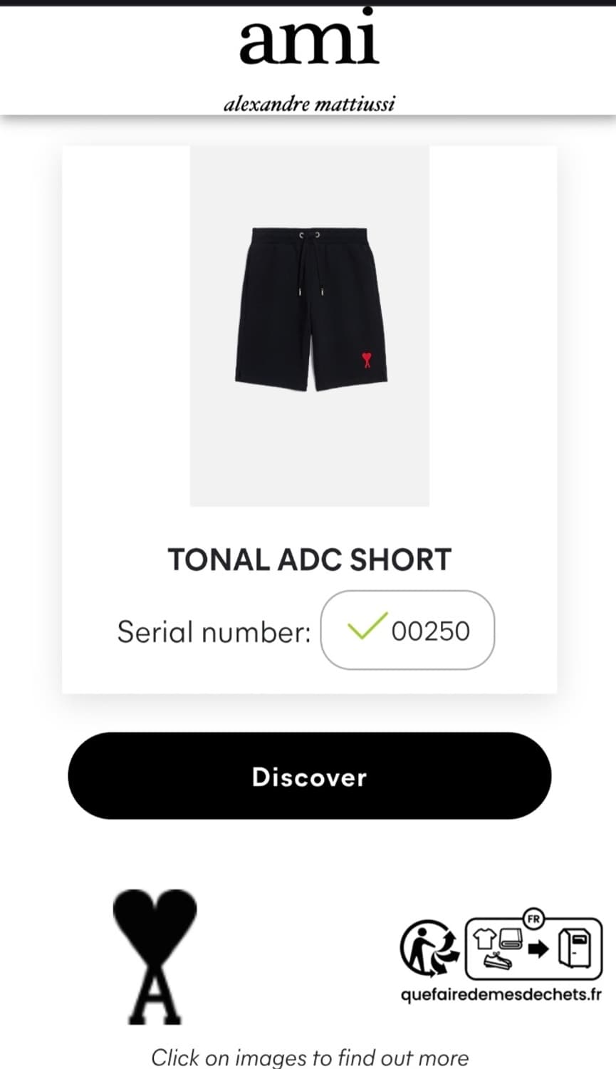 (새상품) 아미 트랙쇼츠 반바지 상품이미지3