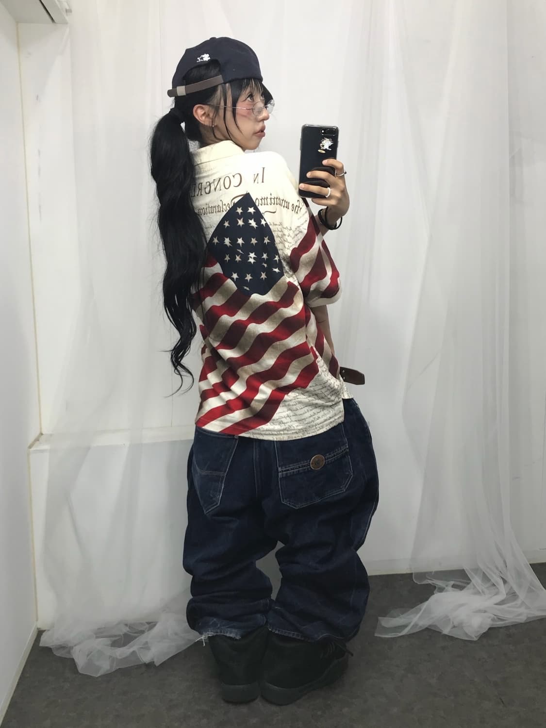 🇺🇸 풀 성조기 프린팅 피케 반팔 티셔츠 🇺🇸 상품이미지7