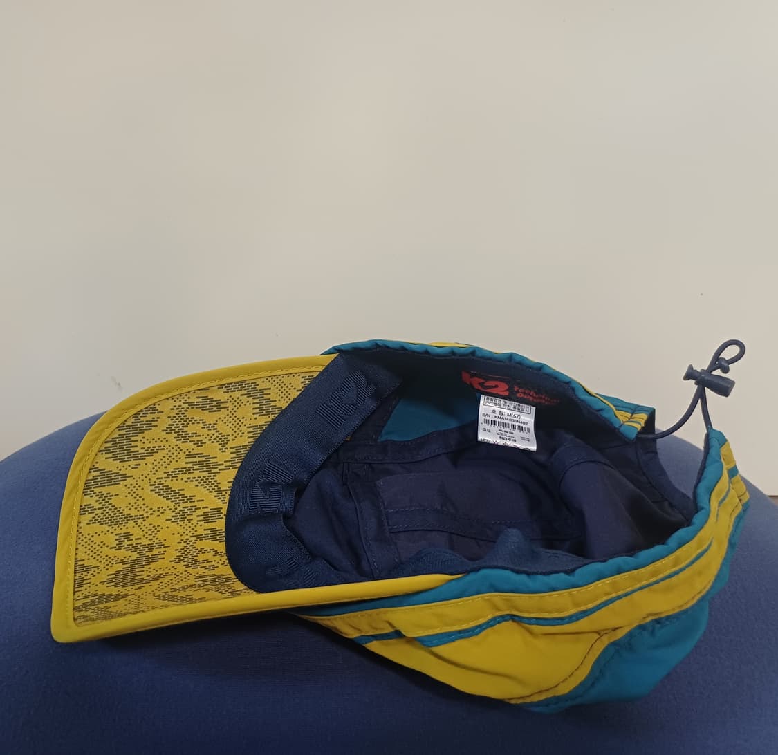 K2 볼캡 모자 남색/노랑/청록색 상품이미지4