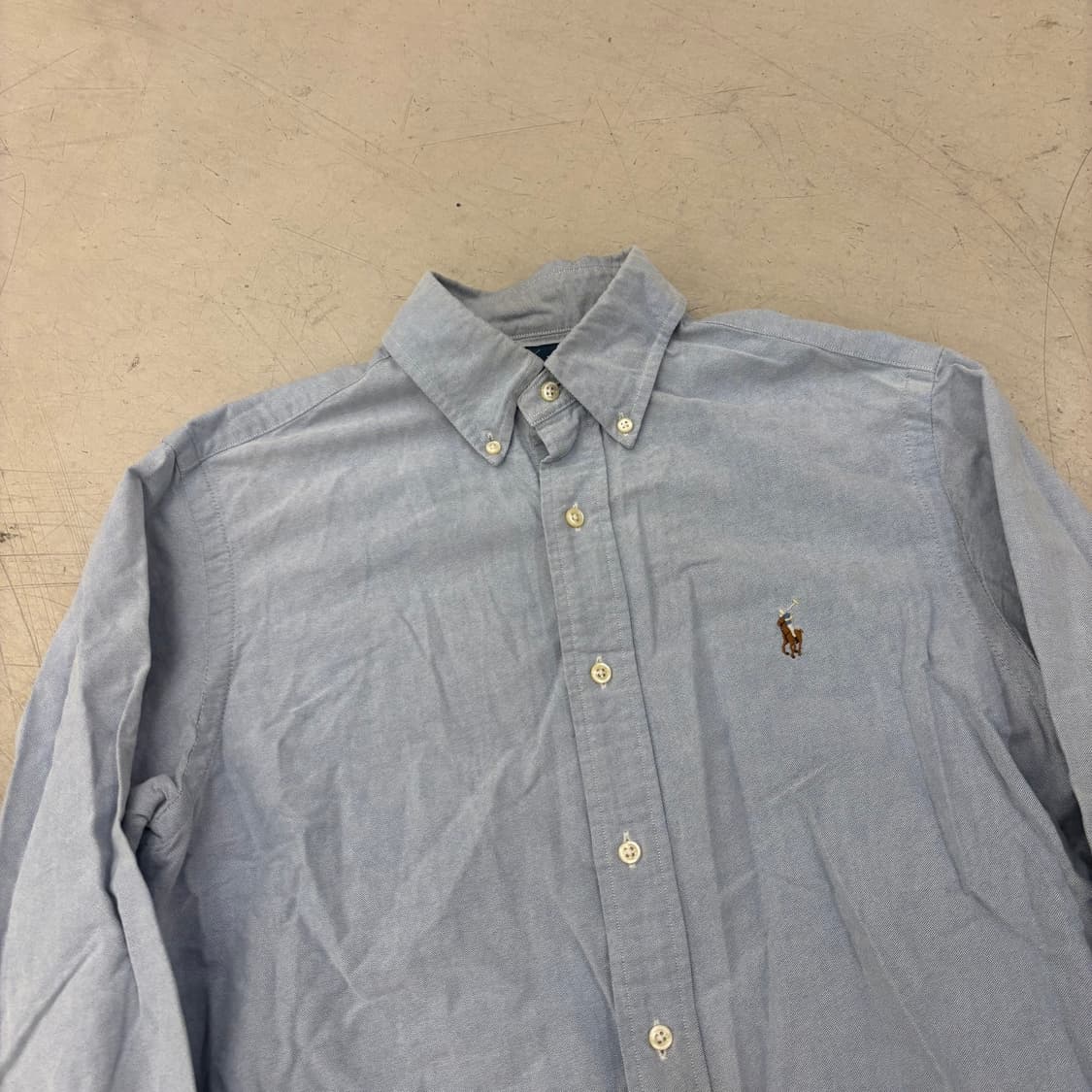 폴로 랄프로렌 멀티포니 하늘색 옥스포드 셔츠 상품이미지2