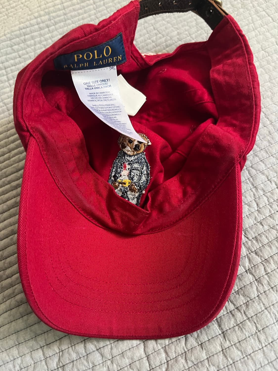 [polo ralph rauren] 폴로 곰돌이캡 레드 상품이미지4