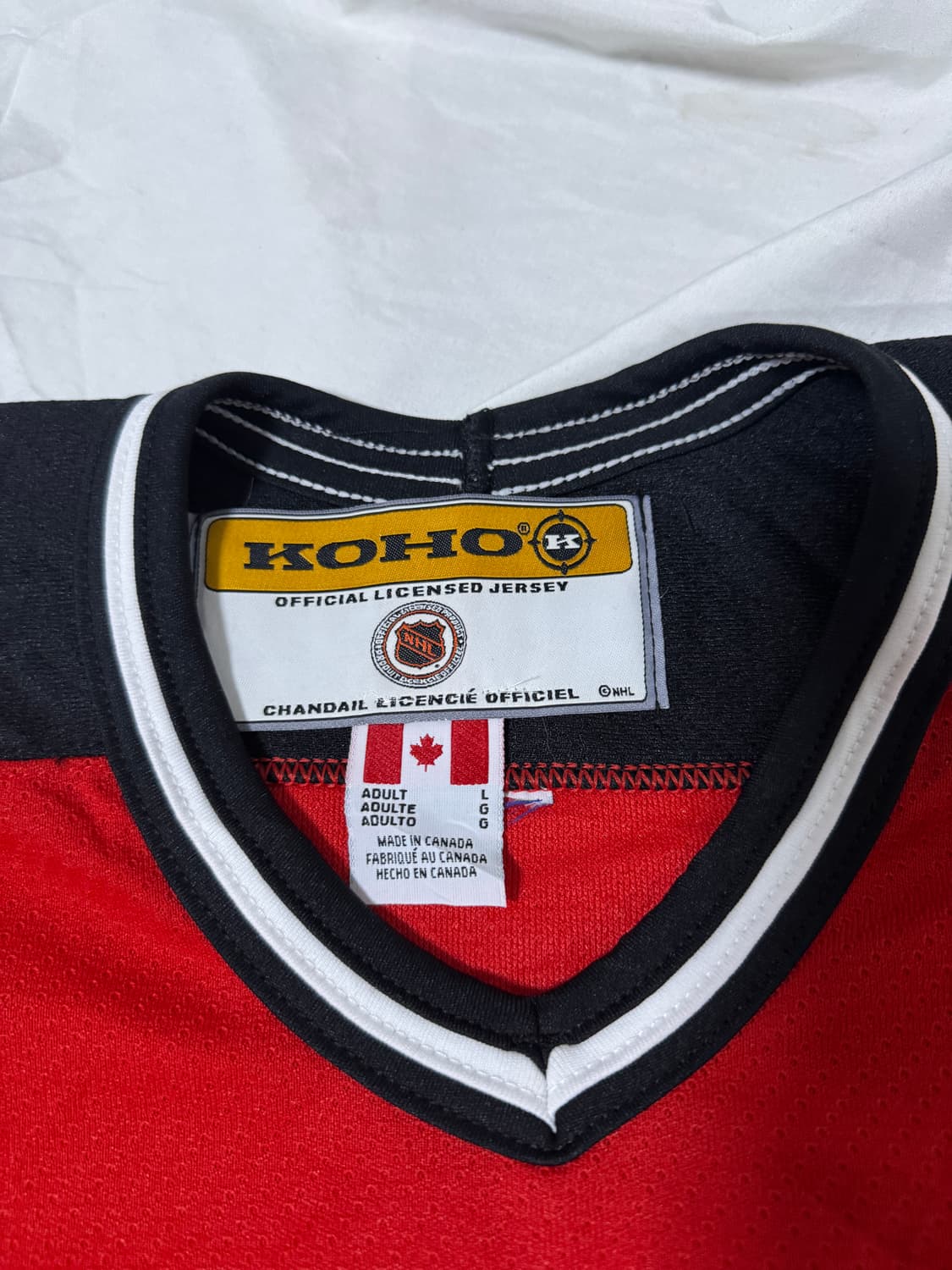 90s koho nhl 뉴저지 데블스 하키 져지 상품이미지7