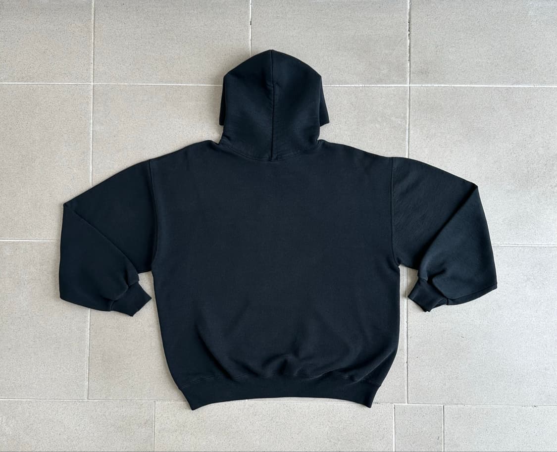 90s 빈티지 러셀 후드 블랙 XL USA 상품이미지2