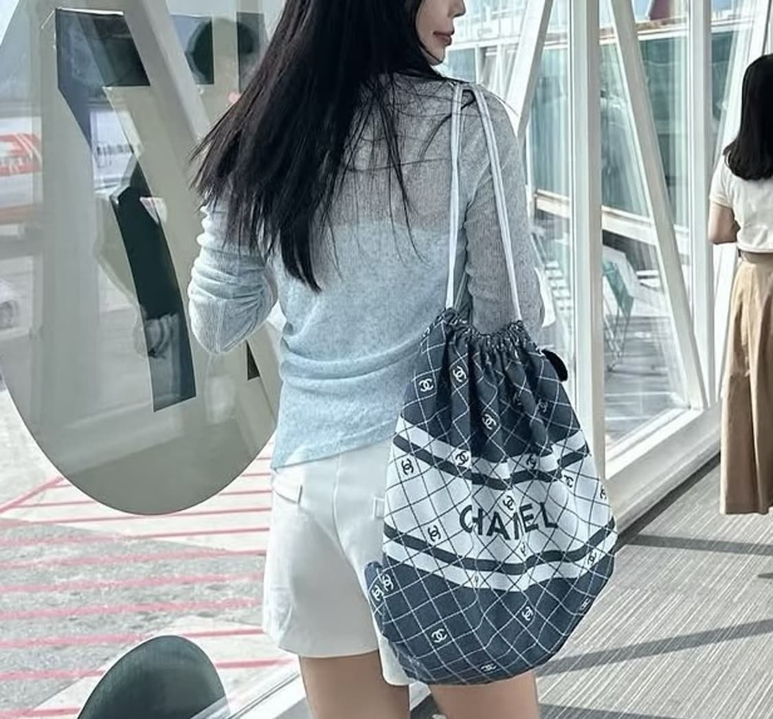 샤넬 뷰티 스트링 백팩 캔버스 상품이미지3