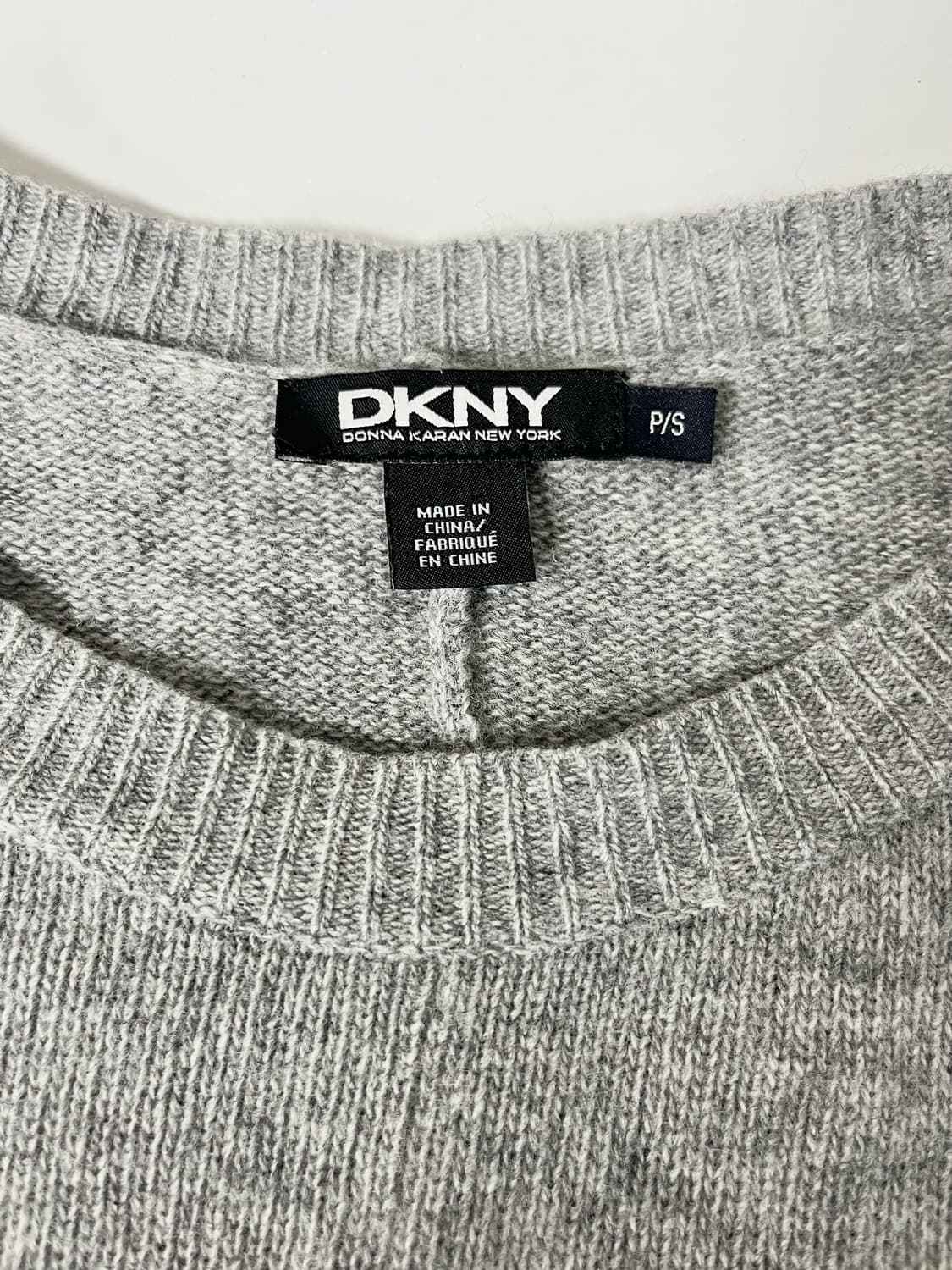 S) DKNY 가오리핏 니트 그레이 상품이미지4