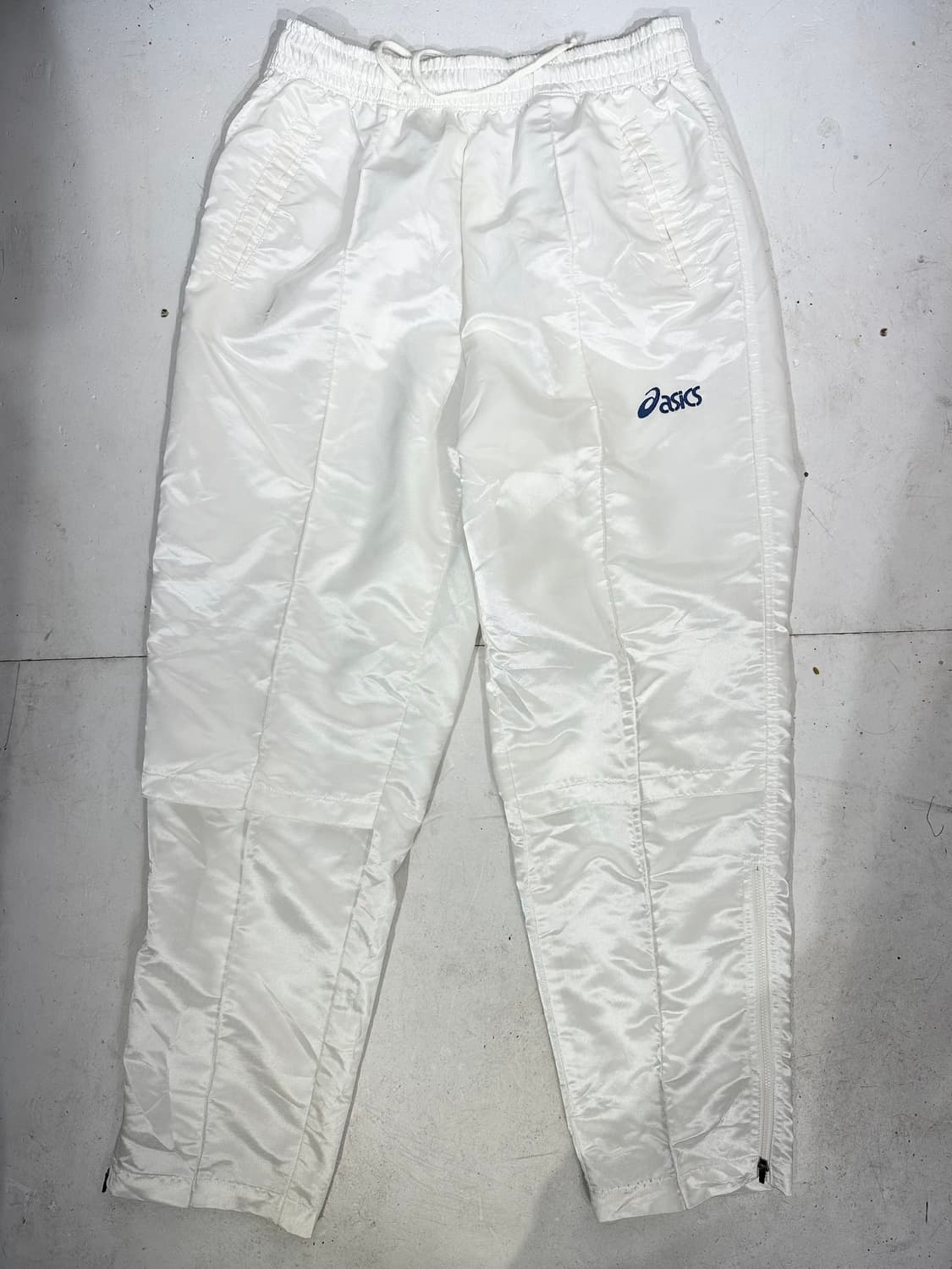 아식스 화이트 와이드 트랙 팬츠 추리닝 바지 상품이미지4