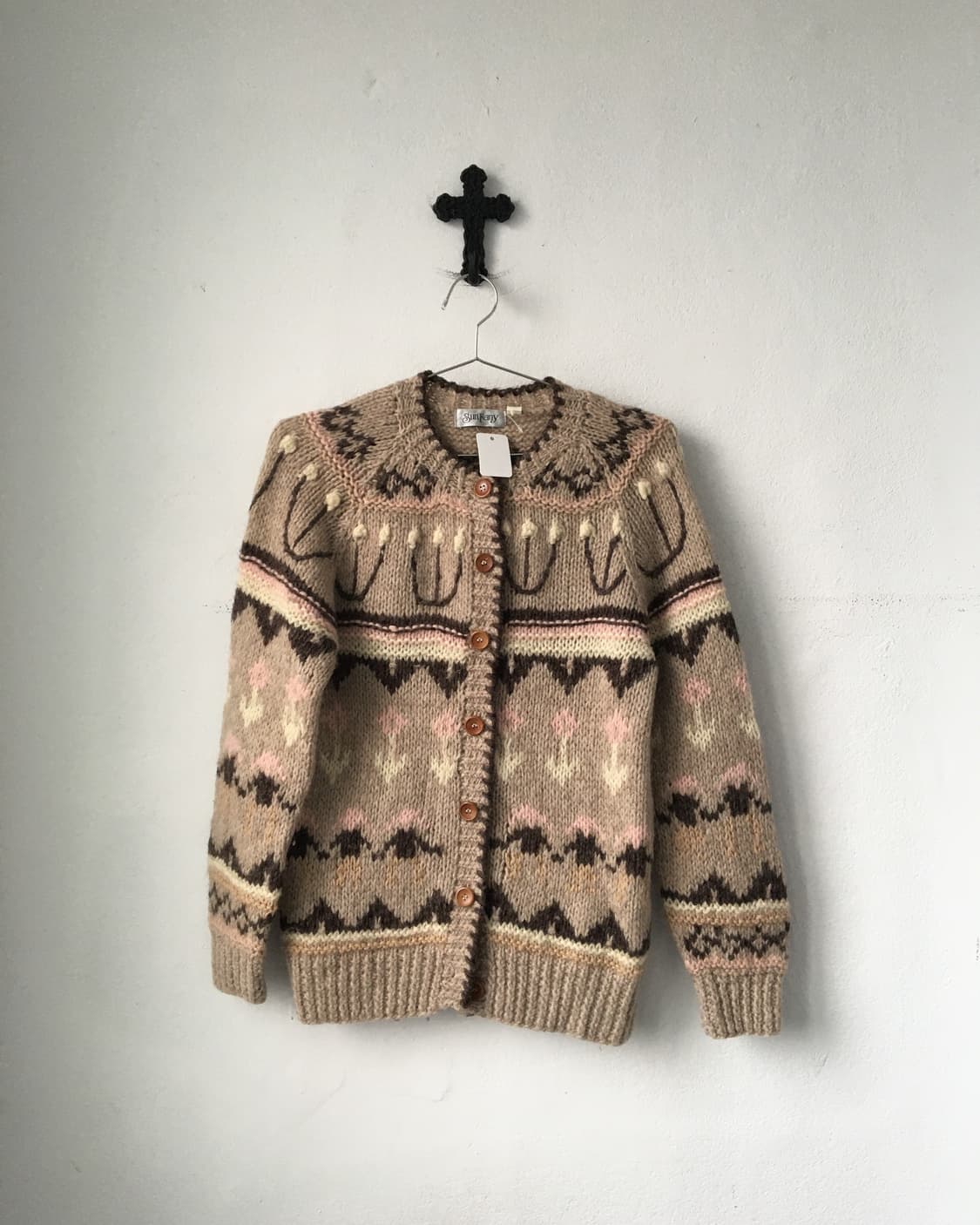 Nordic pattern knit cardigan 상품이미지2