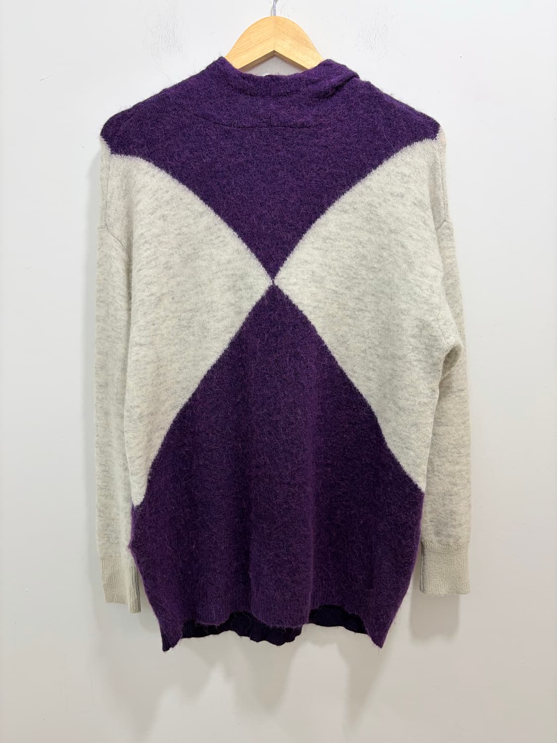 mercibeaucoup 퍼플 니트 후드 상품이미지6