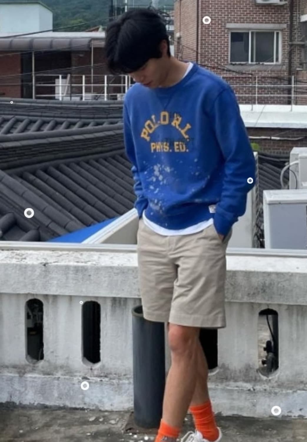 폴로 랄프로렌 페인티드 스웻셔츠 류준열 상품이미지1