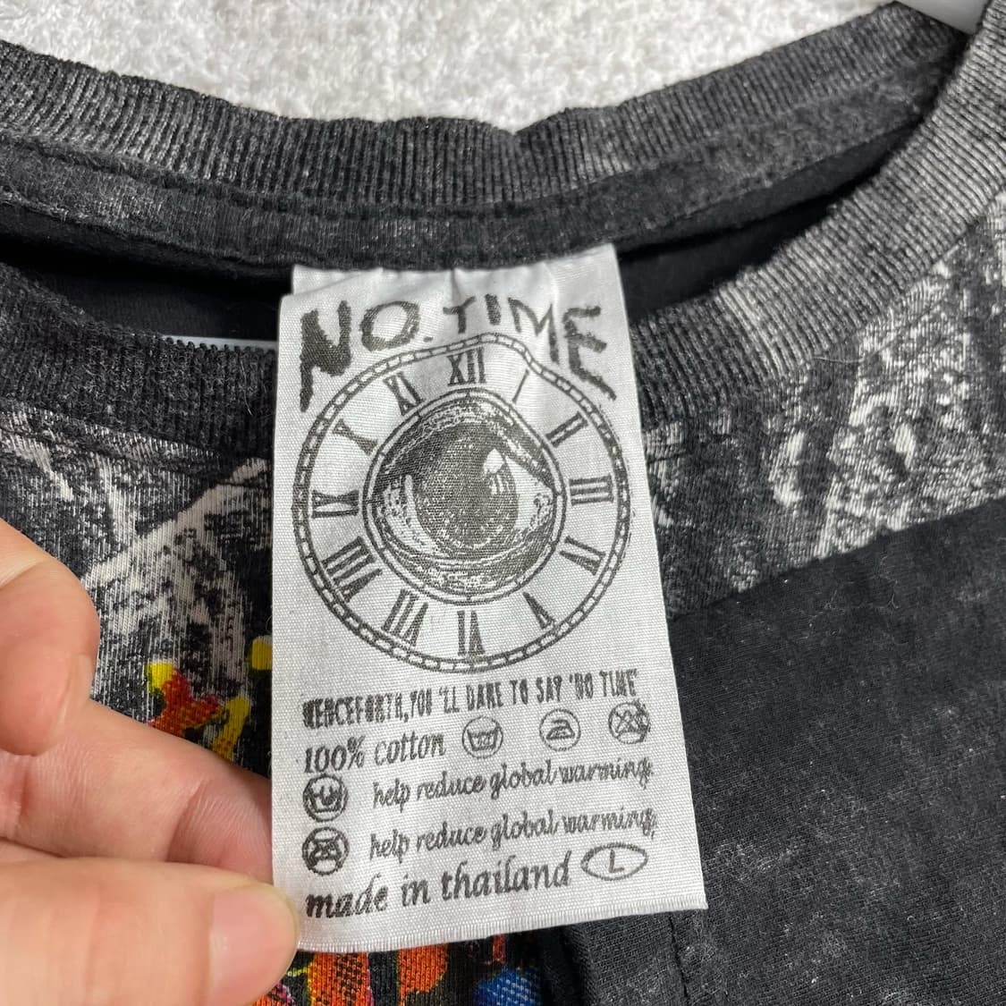 No time 빅아이 디스트레스드 티셔츠 상품이미지6