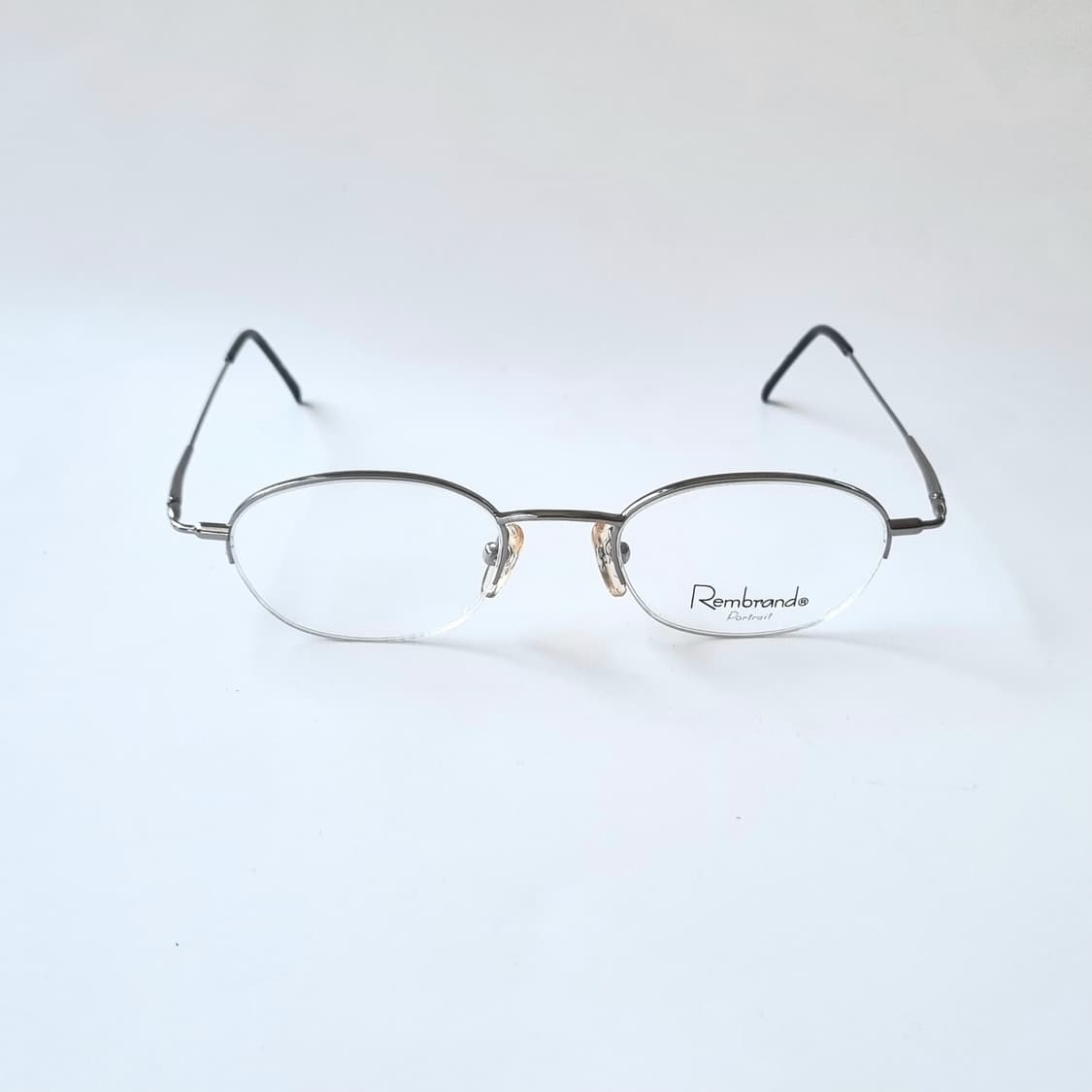 데드스탁  클래식한 오벌(Oval)형 반무테 안경테 548 상품이미지3