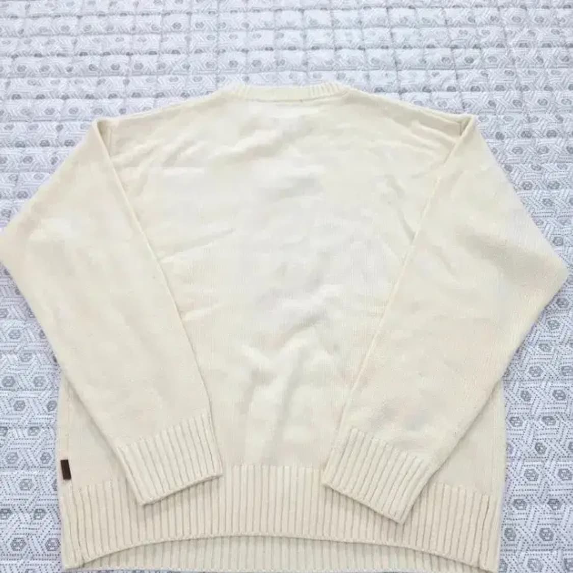 골든베어 곰돌이 오버핏 니트 아이보리 95 상품이미지5