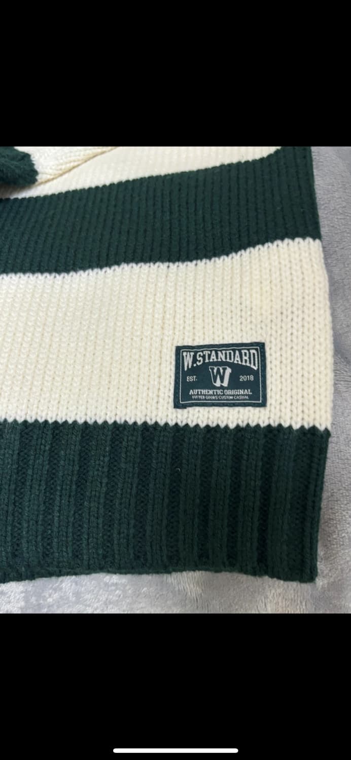 W.Standard 스트라이프 카라 니트 F 상품이미지2