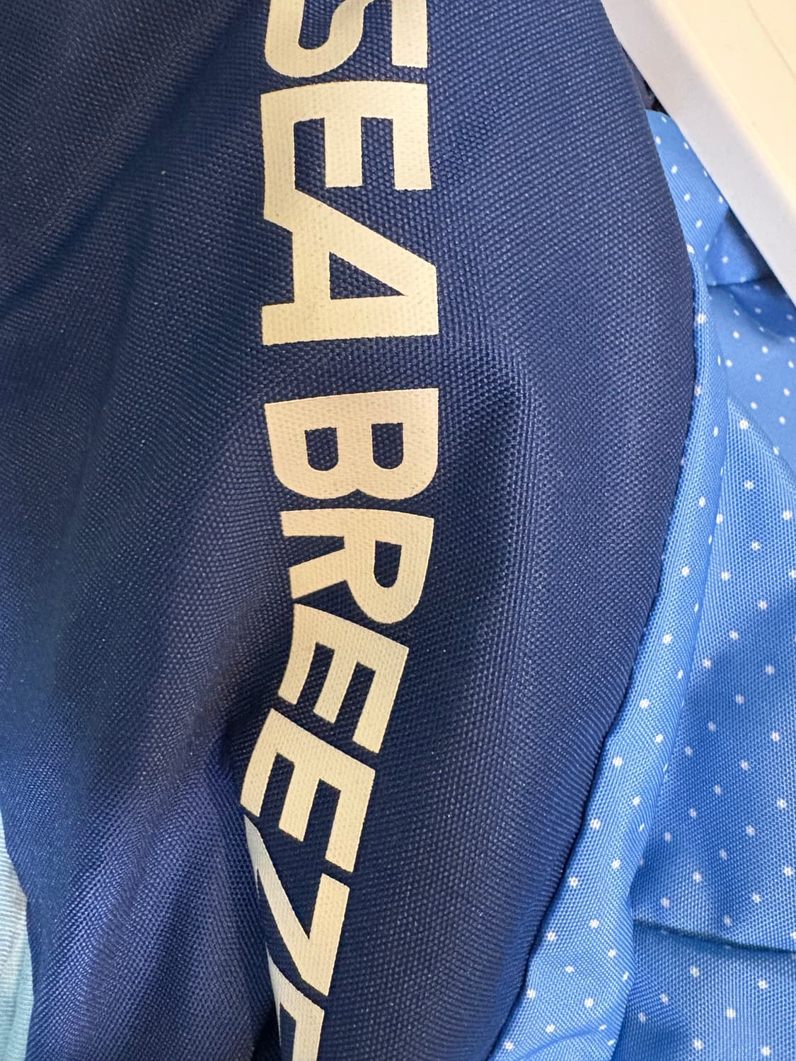 레어) coleman 콜맨 스카이블루 도트 백팩 모리걸 일본 빈티지 상품이미지6