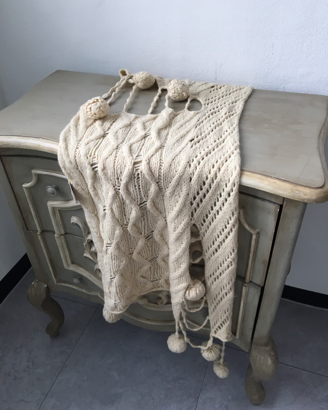  pom pom damage knit muffler 상품이미지4