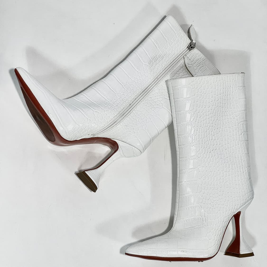 AMINA MUADDI 레더 롱 부츠 상품이미지1