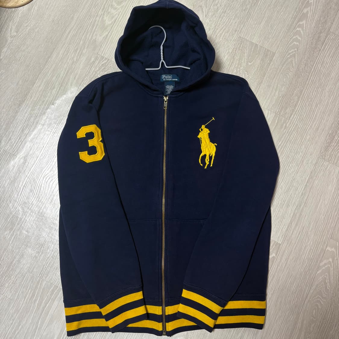 대대대장)폴로 황금🏅빅포니 넘버 3 후드집업 M 상품이미지1