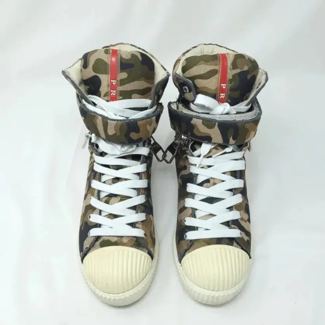 프라다 더블지퍼 하이탑 스니커즈 운동화 240 상품이미지5