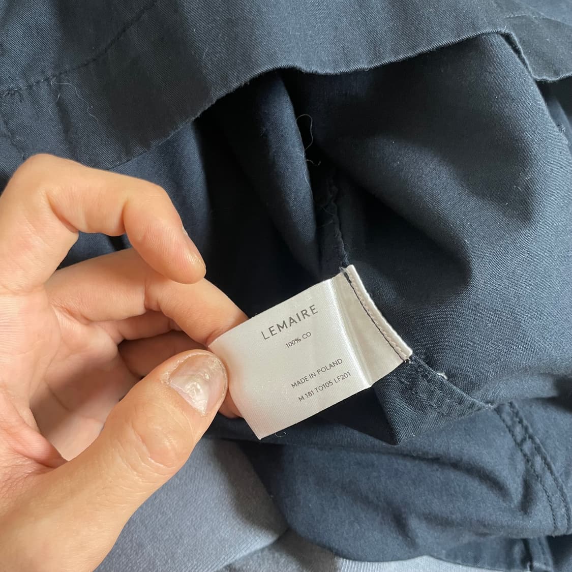 르메르 크루넥 셔츠 블루종  상품이미지4