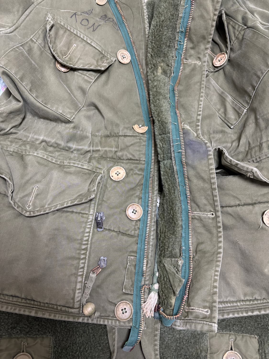 한국전쟁 영국군 미들 파카, 내피포함 (1953년,105상당, 세탁완료) 상품이미지6