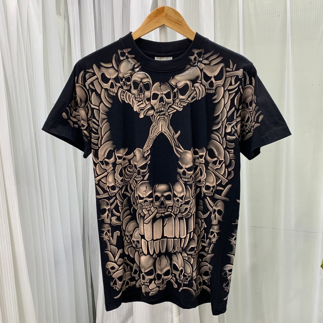 ROCK EAGLE 스컬 프린트 반팔 티셔츠 1691 상품이미지1