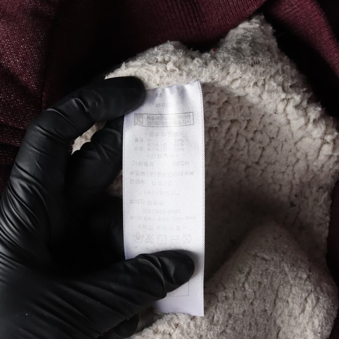 UGIZ 이스트사이드 레터링 덤블 양털 후드 집업 상품이미지7