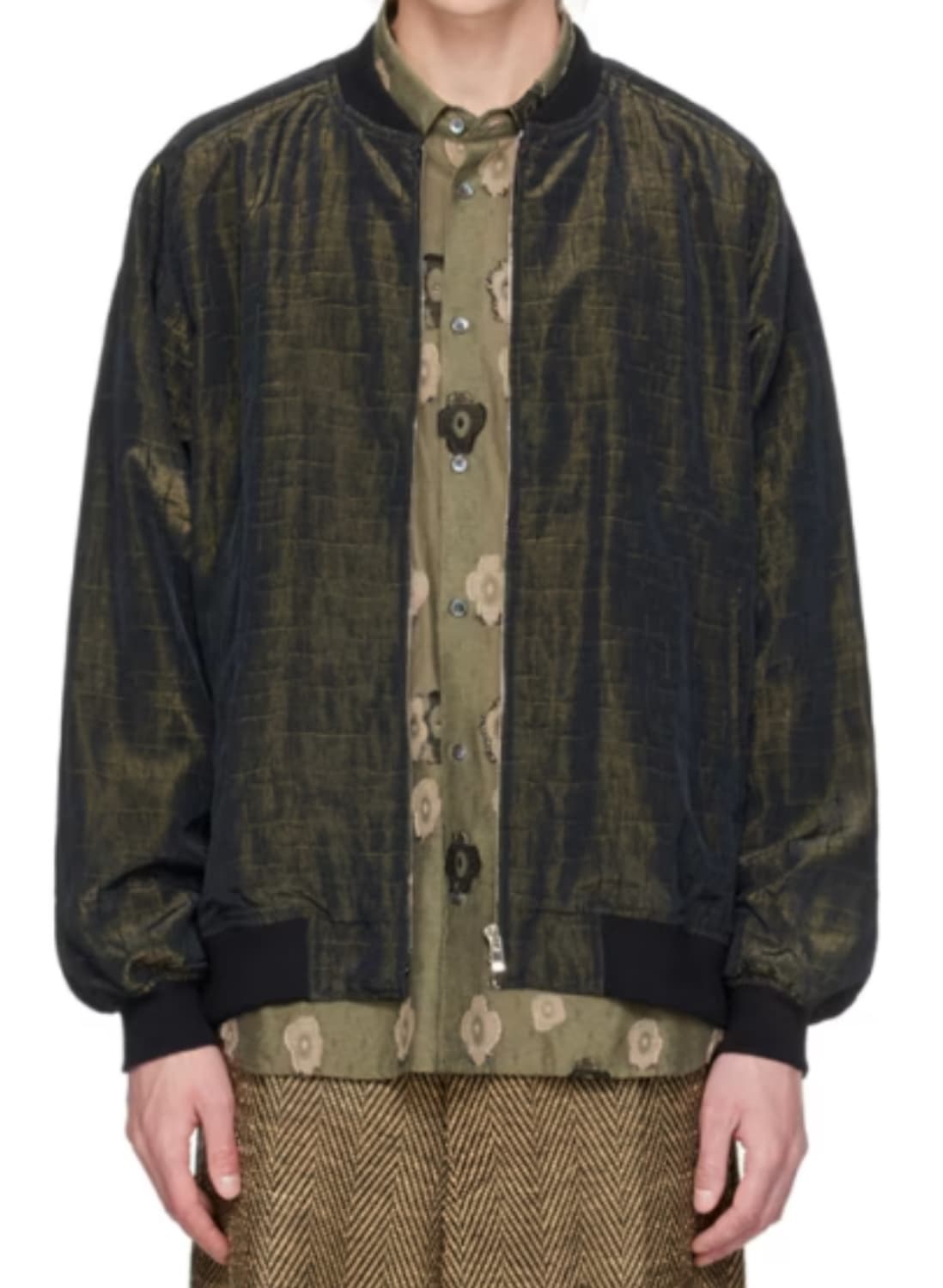 니들스 새틴 봄버 자켓 상품이미지1