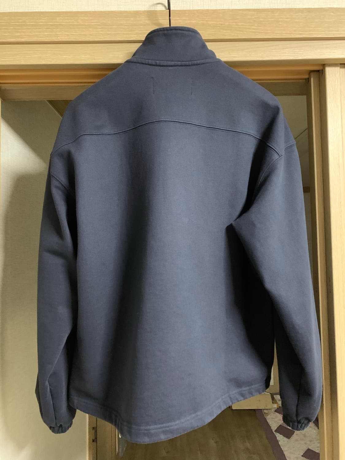 토니웩 extra heavy sweat half zip-up navy 상품이미지2