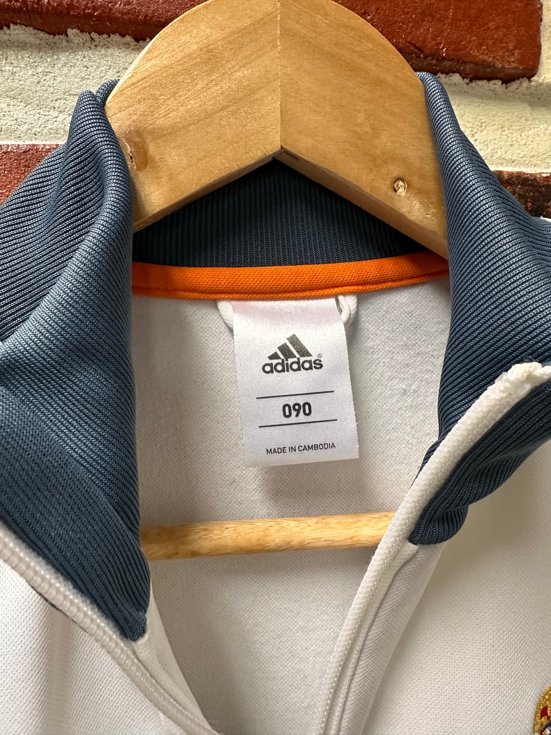 (90)아디다스 레알마드리드 트랙탑 져지 흰회 상품이미지4