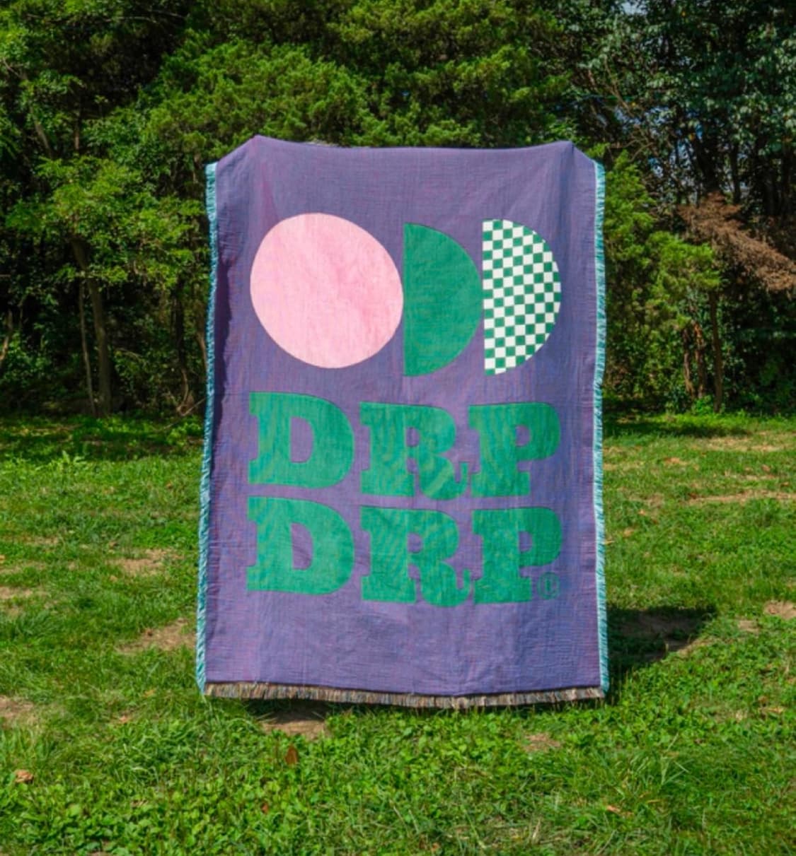 [새상품] 드롭드롭드롭 인앤아웃 멀티블랭킷 FRUITY HALF MOON 상품이미지2