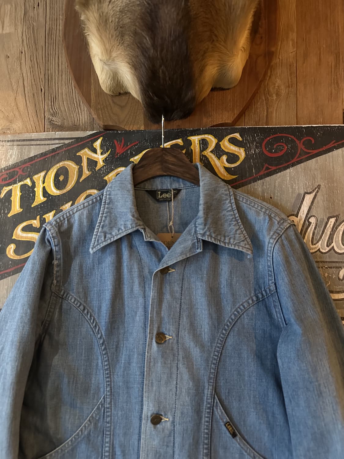 70s USA Vintage Lee Western Denim Jacket 상품이미지3