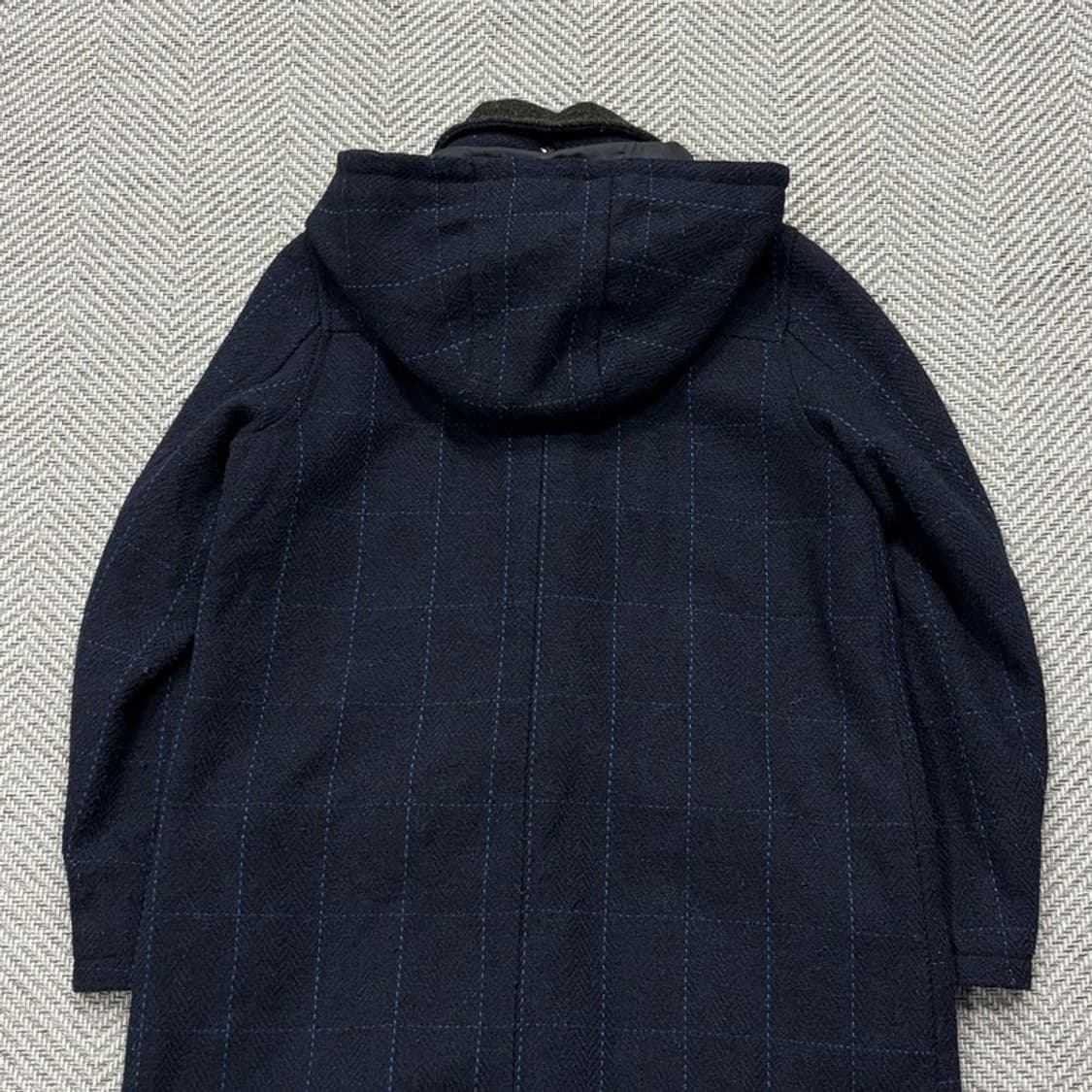 해리스트위드 체크 더플 코트 v2669 상품이미지4