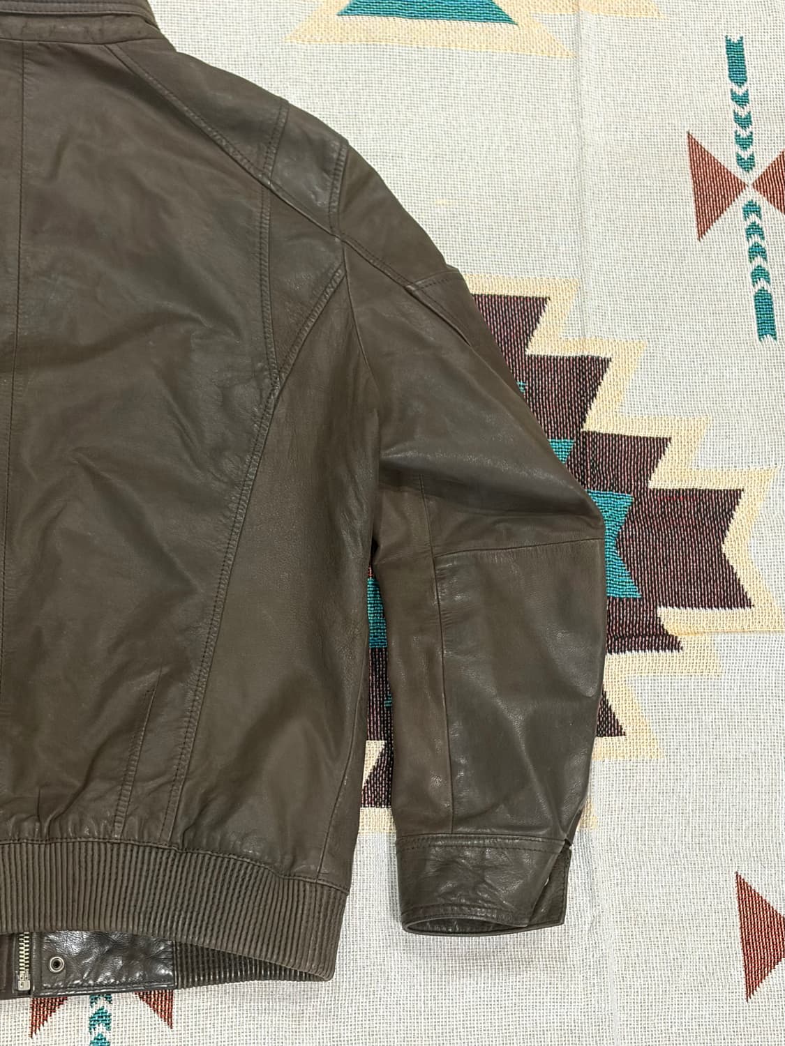 Comodo square 염소가죽 바이커 라이더 자켓 상품이미지7