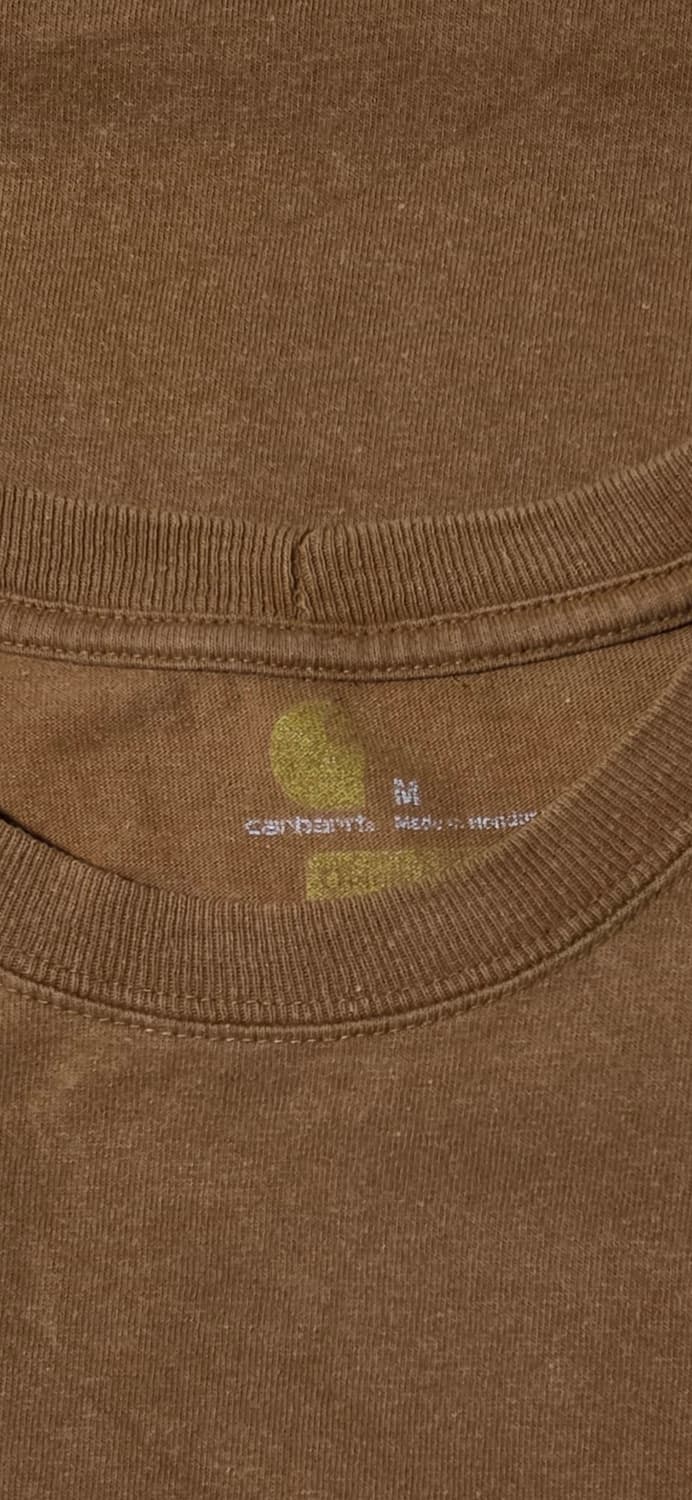 칼하트 포켓 반팔 티셔츠 브라운 M 상품이미지3