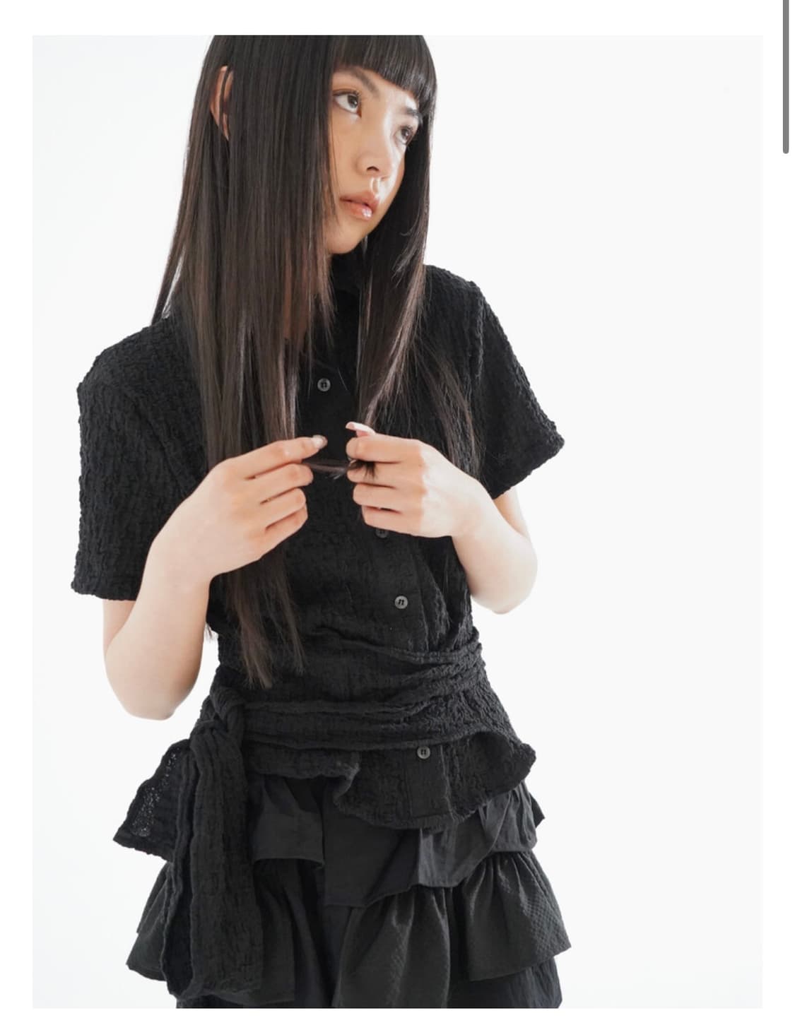 Wsc아카이브 Volume rope shirt 001 상품이미지2