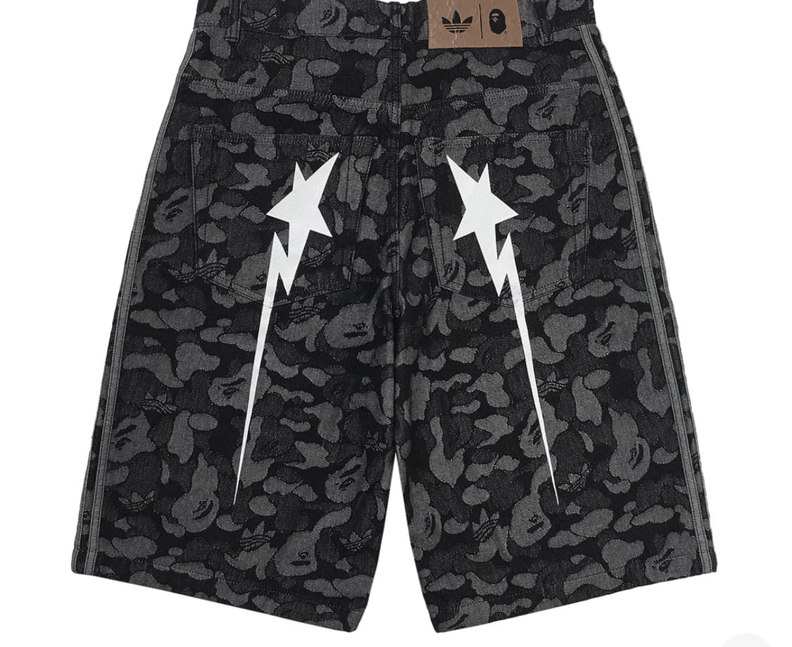 베이프 아디다스 데님 쇼츠 상품이미지2