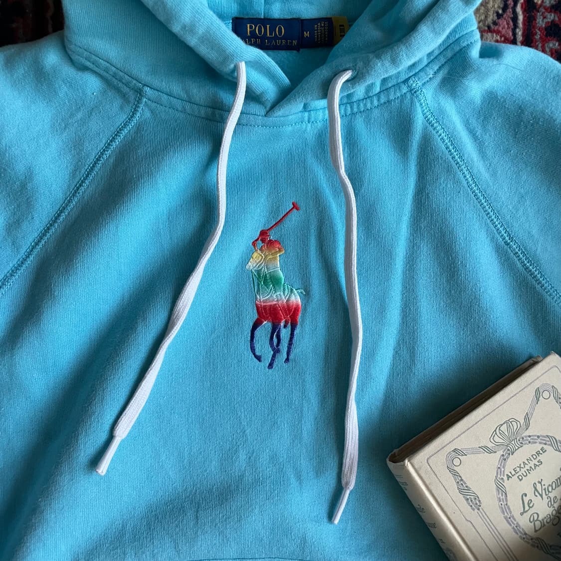 폴로 랄프로렌 레인보우 포니 기모 후디 상품이미지2