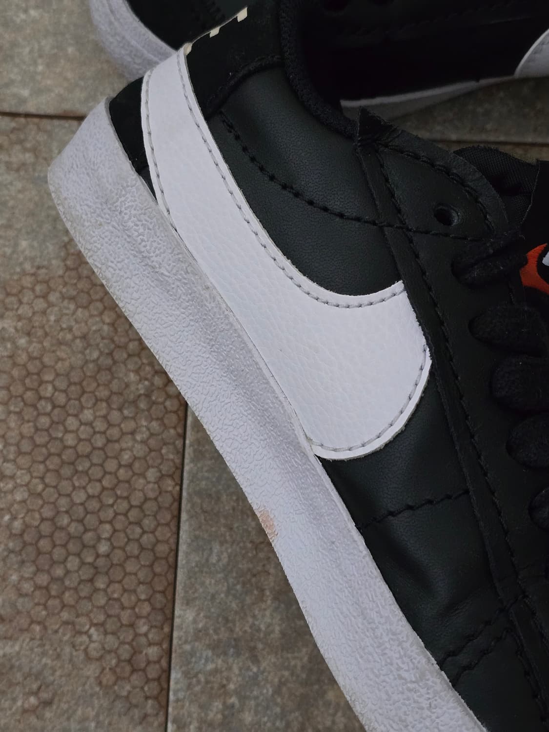 (250)나이키 블레이저 로우 77 점보 블랙 상품이미지5