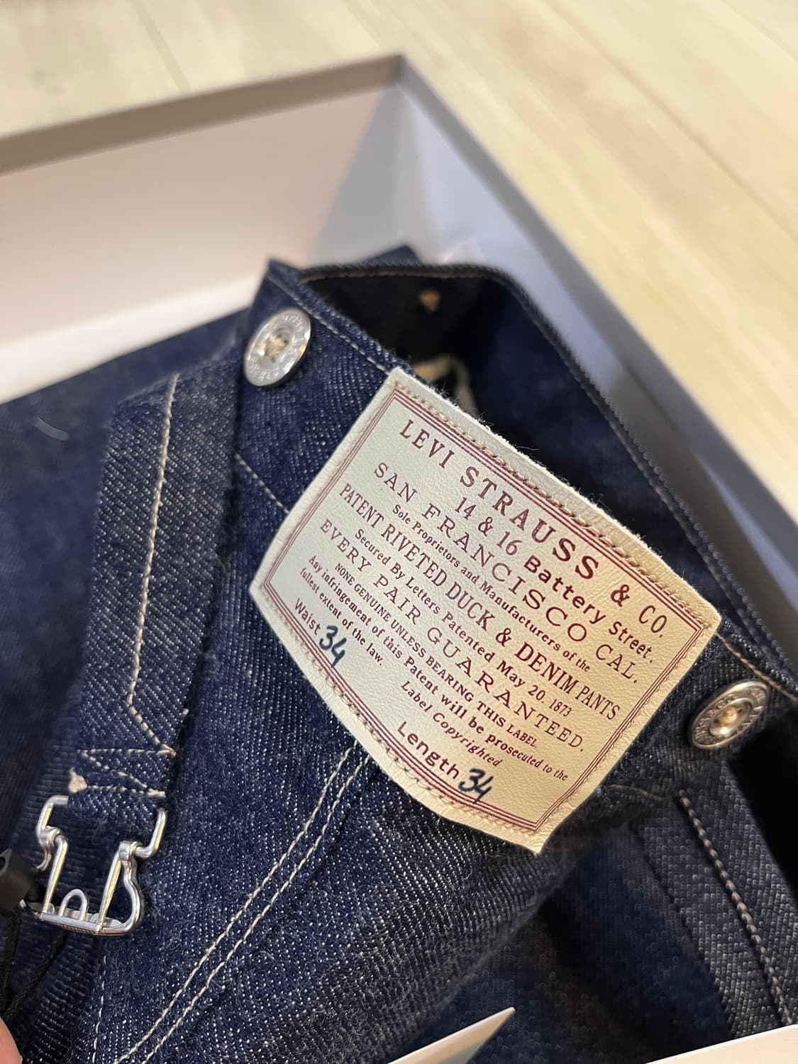 리바이스빈티지클로딩 LVC1873 9RIVET 웨이스트 오버올 34X34 상품이미지2