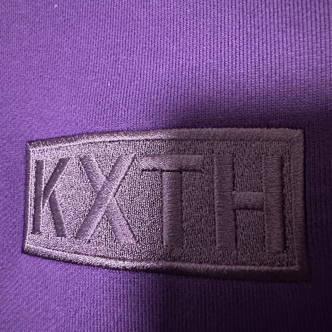 KITH box logo sweatshirt purple 상품이미지3