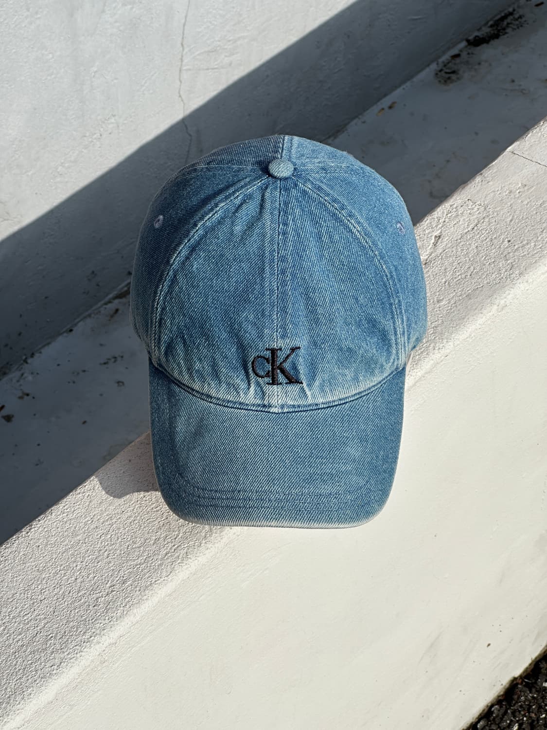 [M-L] 캘빈클라인 로고 데님 볼캡 모자 상품이미지1
