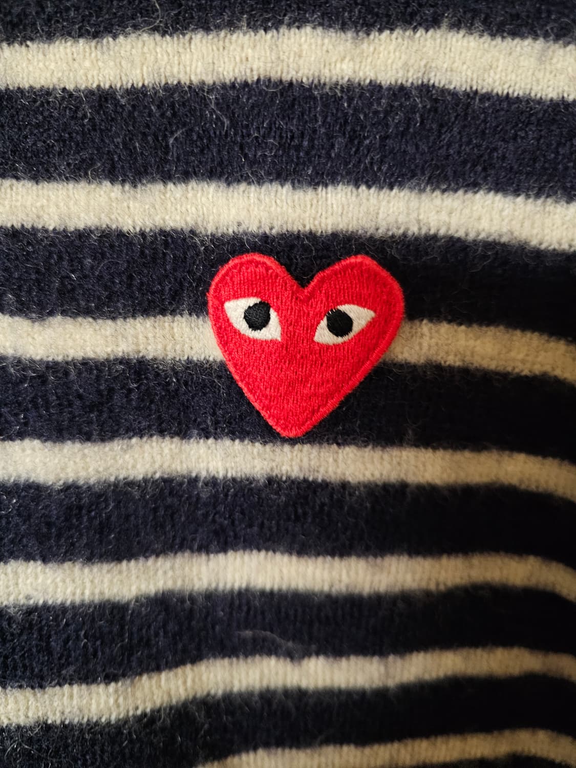 꼼데가르송 모100% 단가라니트 상품이미지2